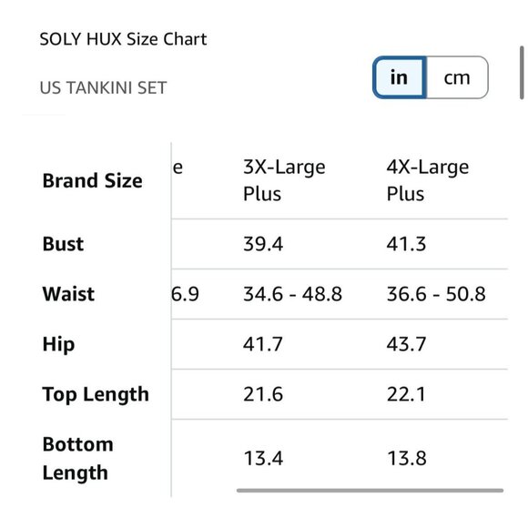 Plus Size Tankini Sz 4XL - Picture 3 of 6